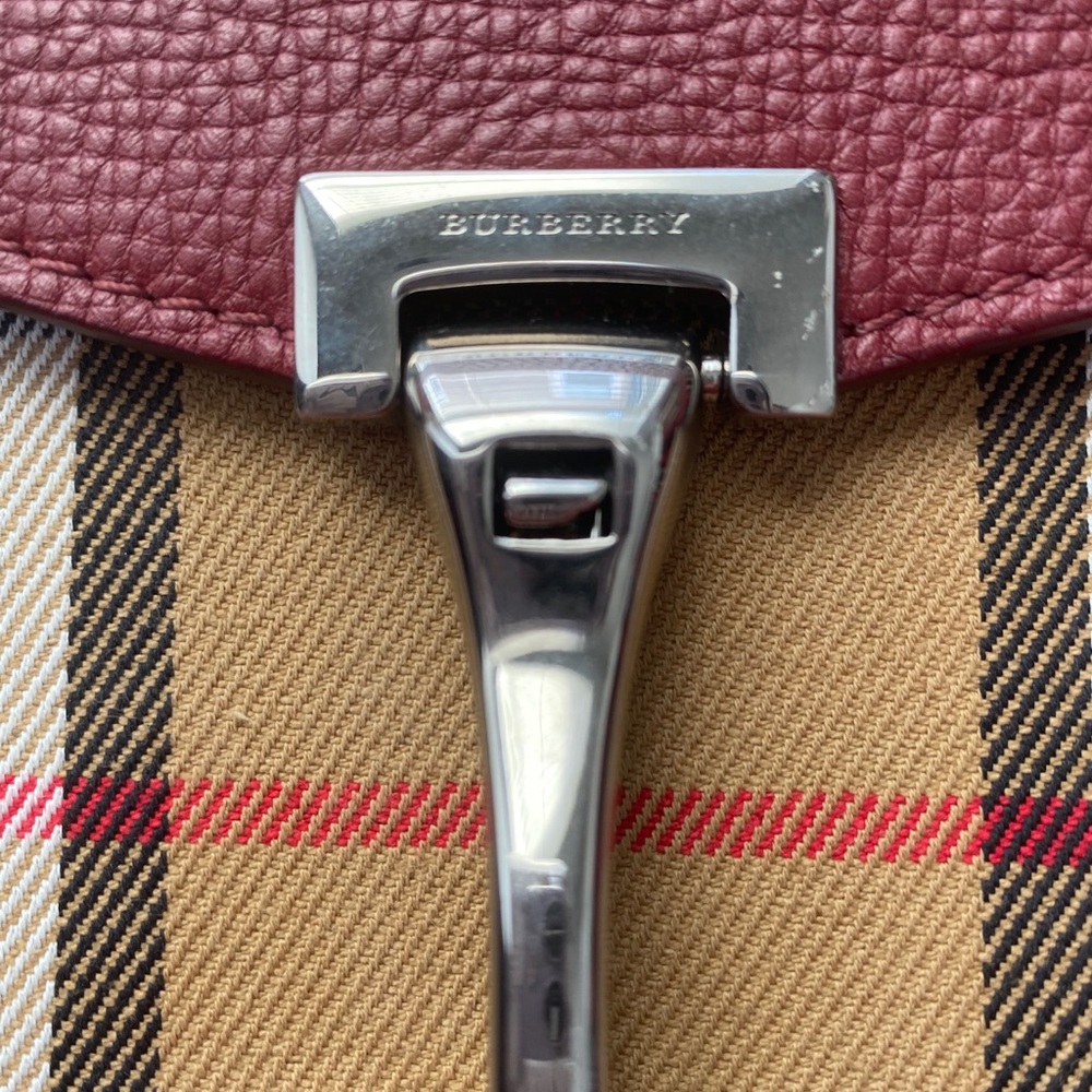 Burberry Grainy Calfskin House Check Macken - Picture 3 of 12